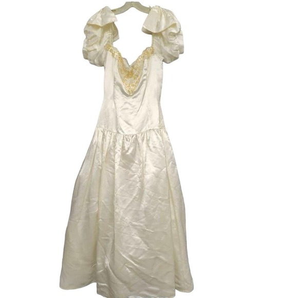 Gunne Sax | Dresses | Vintage Gunne Sax Jessica Mcclintock Satin Puff ...